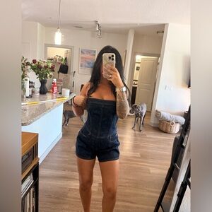 NWT Abercrombie Denim Romper